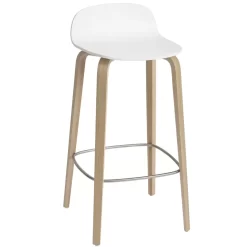 Muuto Visu Barkruk 75cm Wit Eiken