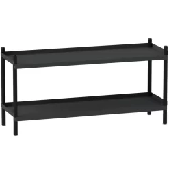 Nine Bolt Stellingkast Metaal 2 Planken 53x100 Zwart
