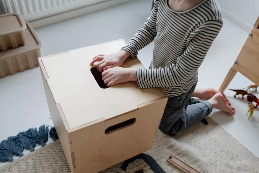 Nofred Cube Storage Opberger Natural 2 Nofred Cube Storage Opberger Natural - Afbeelding 2