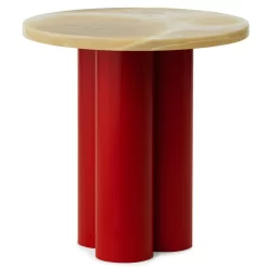 Normann Copenhagen Dit Bijzettafel Bright Red Honey Onyx