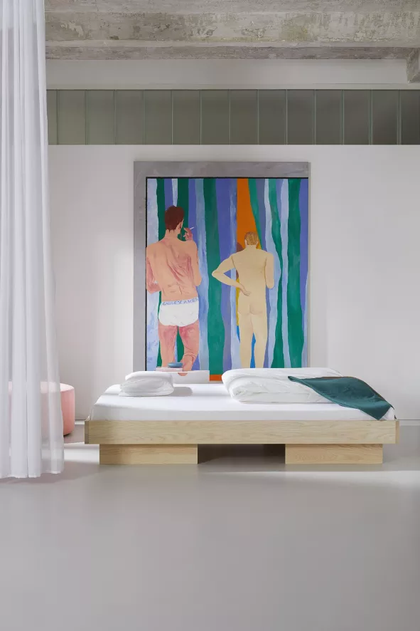 Objekte Unserer Tage Zians Bed 160x200 Walnoot Naturel 2 Objekte Unserer Tage Zians Bed 160x200 Walnoot Naturel - Afbeelding 2