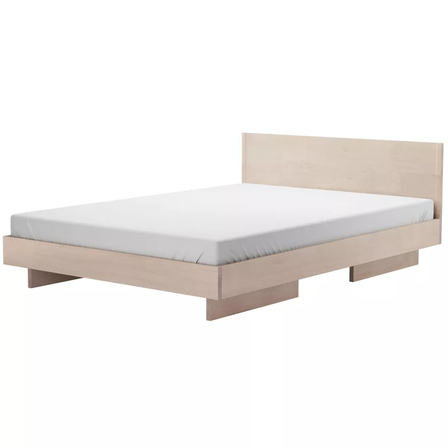 Objekte Unserer Tage Zians Bed Met Hoofdbord 140x200 Eiken Wit 2 Objekte Unserer Tage Zians Bed Met Hoofdbord 140x200 Eiken Wit - Afbeelding 2