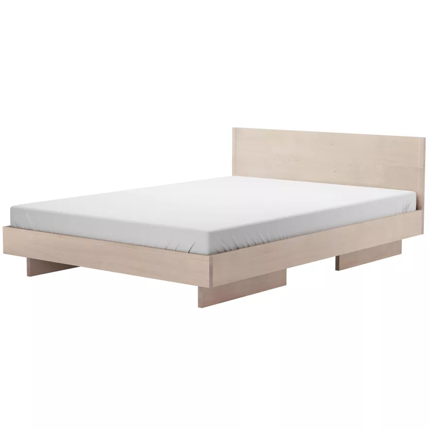 Objekte Unserer Tage Zians Bed Met Hoofdbord 140x200 Eiken Wit 1 Objekte Unserer Tage Zians Bed Met Hoofdbord 140x200 Eiken Wit