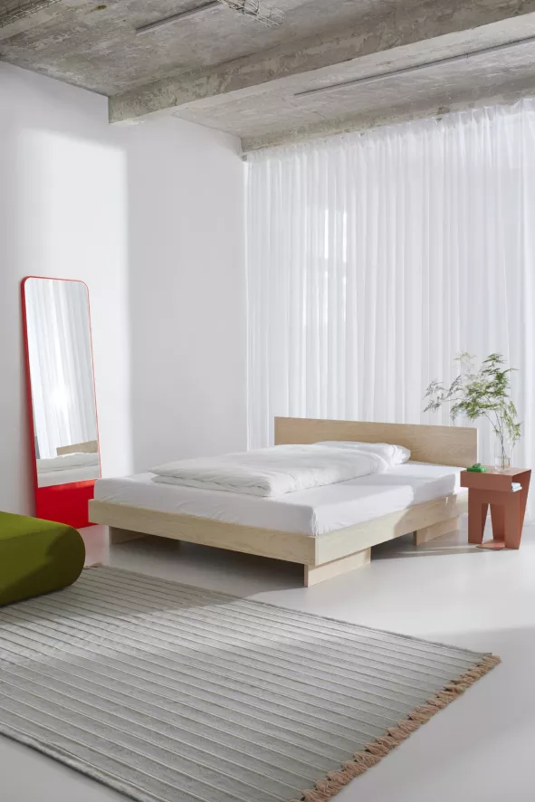 Objekte Unserer Tage Zians Bed Met Hoofdbord 140x200 Essen Wit 6 Objekte Unserer Tage Zians Bed Met Hoofdbord 140x200 Essen Wit - Afbeelding 6