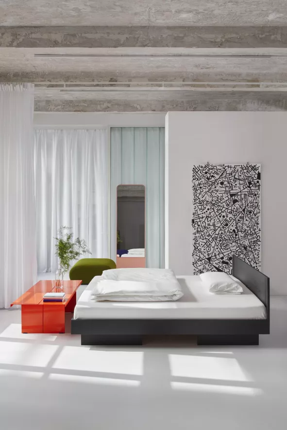 Objekte Unserer Tage Zians Bed Met Hoofdbord 140x200 Essen Wit 8 Objekte Unserer Tage Zians Bed Met Hoofdbord 140x200 Essen Wit - Afbeelding 8