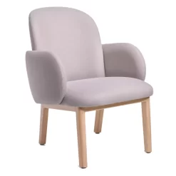 Puik Dost Fauteuil Eiken Onderstel Lila Paars