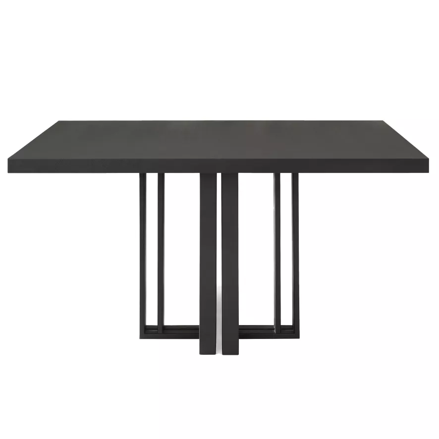 QLiv T2 Tafel 160x160 Coal Black Eiken 2 QLiv T2 Tafel 160x160 Coal Black Eiken - Afbeelding 2