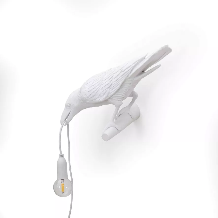 Seletti Bird Looking Wandlamp Links Buiten Zwart 4 Seletti Bird Looking Wandlamp Links Buiten Zwart - Afbeelding 4