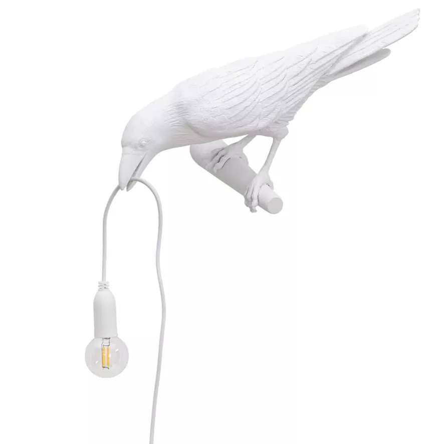Seletti Bird Looking Wandlamp Links Buiten Zwart 6 Seletti Bird Looking Wandlamp Links Buiten Zwart - Afbeelding 6