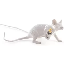 Seletti Mouse Lying Down Tafellamp USB Wit