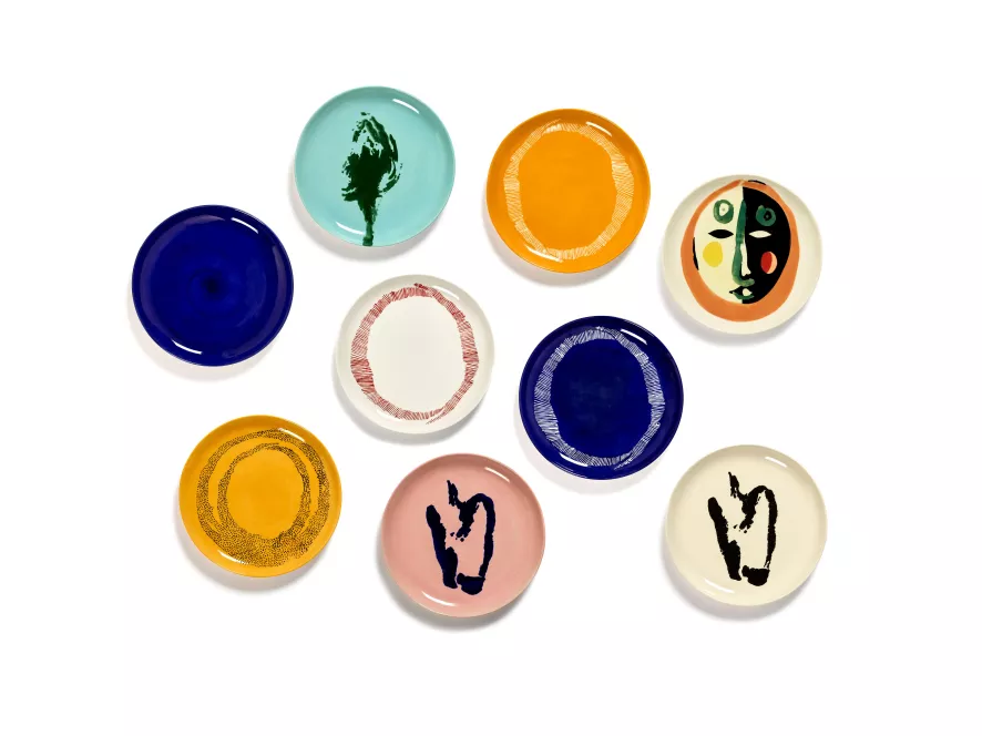 Serax Feast By Ottolenghi Dinerbord Ø22.5 White Pepper Black 4 Serax Feast By Ottolenghi Dinerbord Ø22.5 White Pepper Black - Afbeelding 4