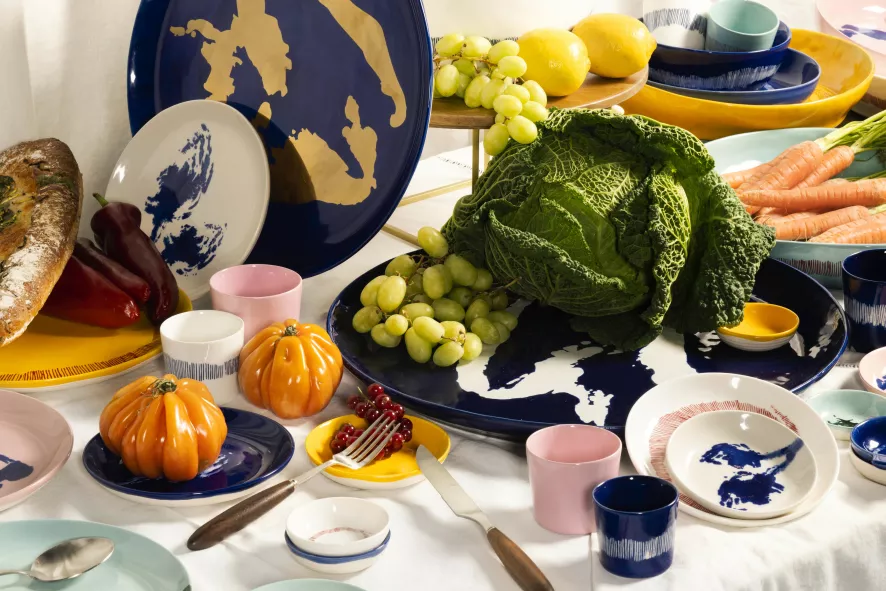 Serax Feast By Ottolenghi Dinerbord Ø22.5 White Pepper Black 3 Serax Feast By Ottolenghi Dinerbord Ø22.5 White Pepper Black - Afbeelding 3