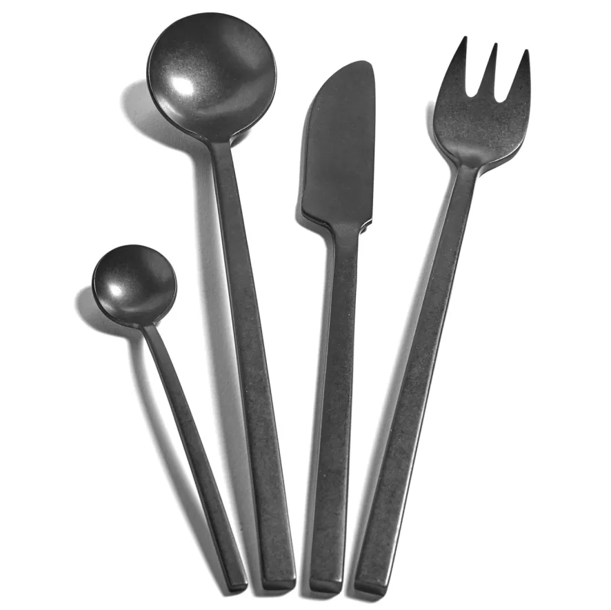 Serax La Mère By Marie Michielssen Bestekset 24-delig Steel Grey 2 Serax La Mère By Marie Michielssen Bestekset 24-delig Steel Grey - Afbeelding 2