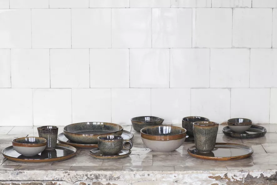 Serax Surface By Sergio Herman Ontbijtbord Ø21 Camo Green 3 Serax Surface By Sergio Herman Ontbijtbord Ø21 Camo Green - Afbeelding 3