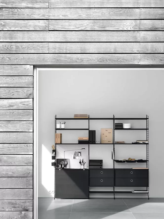 String Furniture Hoge Kast Large, Zwart 15 String Furniture Hoge Kast Large, Zwart - Afbeelding 15