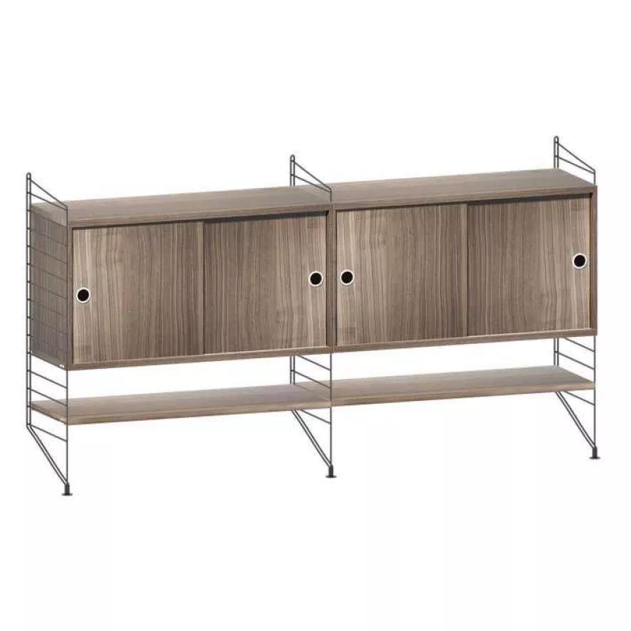 String Furniture Dressoir Medium, Zwart/walnoot 12 String Furniture Dressoir Medium, Zwart/walnoot - Afbeelding 12