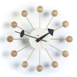Vitra Ball Clock Klok Ø33 Naturel