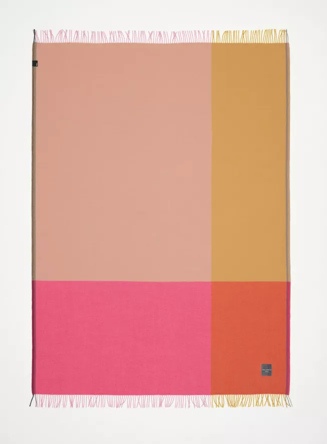 Vitra Colour Block Plaid 204x130 Beige 11 Vitra Colour Block Plaid 204x130 Beige - Afbeelding 11