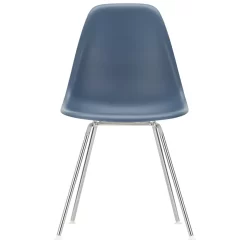 Vitra Eames DSX Stoel Verchroomd Onderstel, Zeeblauw