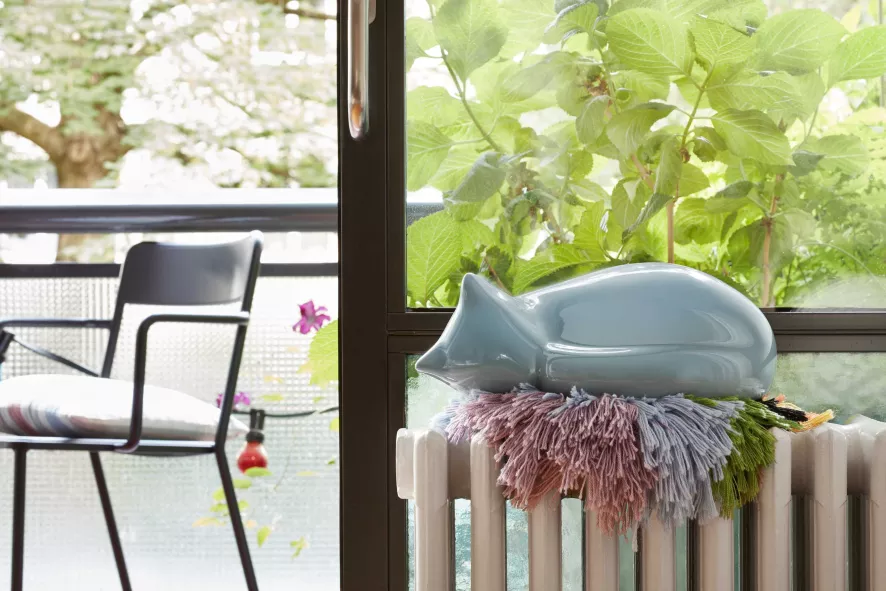 Vitra Resting Cat Woondecoratie Lichtblauw 2 Vitra Resting Cat Woondecoratie Lichtblauw - Afbeelding 2