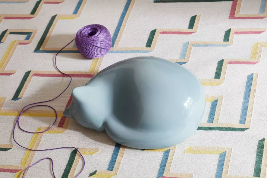 Vitra Resting Cat Woondecoratie Lichtblauw 5 Vitra Resting Cat Woondecoratie Lichtblauw - Afbeelding 5