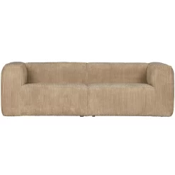 WOOOD Exclusive Bean 3,5-zits Bank Rib Travertin