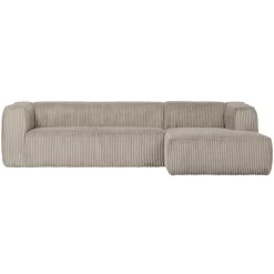 WOOOD Exclusive Bean Bank Met Chaise Longue Rechts Rib Naturel