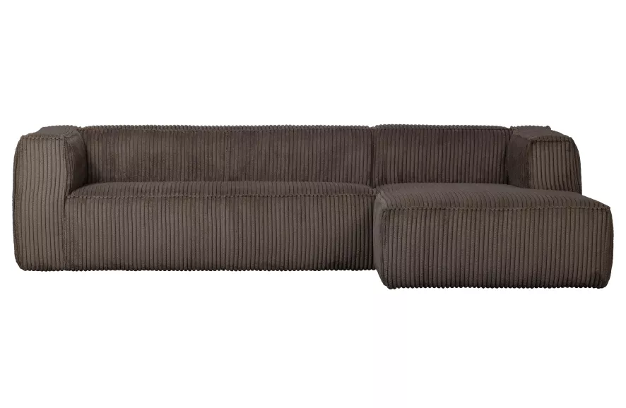 WOOOD Exclusive Bean Bank Met Chaise Longue Rechts Rib Naturel 3 WOOOD Exclusive Bean Bank Met Chaise Longue Rechts Rib Naturel - Afbeelding 3