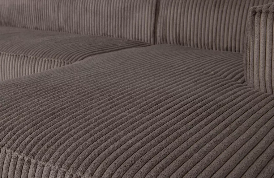 WOOOD Exclusive Bean Bank Met Chaise Longue Rechts Rib Naturel 4 WOOOD Exclusive Bean Bank Met Chaise Longue Rechts Rib Naturel - Afbeelding 4