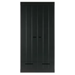 WOOOD Exclusive Connect Kledingkast 2-deurs Zwart